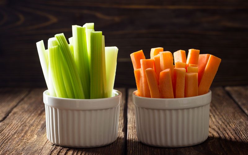 carrots-and-celery Carrot Sticks and Celery Sticks